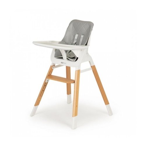 Ecotoys - scaun de masa cu picioare din lemn c-221, gri