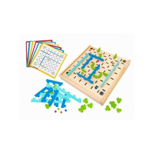 Globo - joc logic labirint din lemn 35 piese