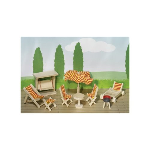 Goki - casuta pentru papusi mobilier de gradina