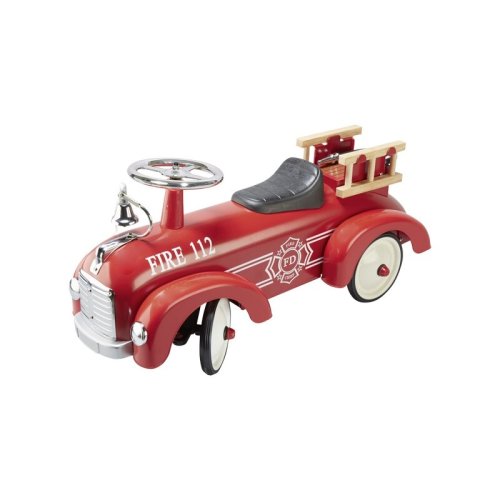 Goki - masinuta de impins de pompieri ride-on, rosu