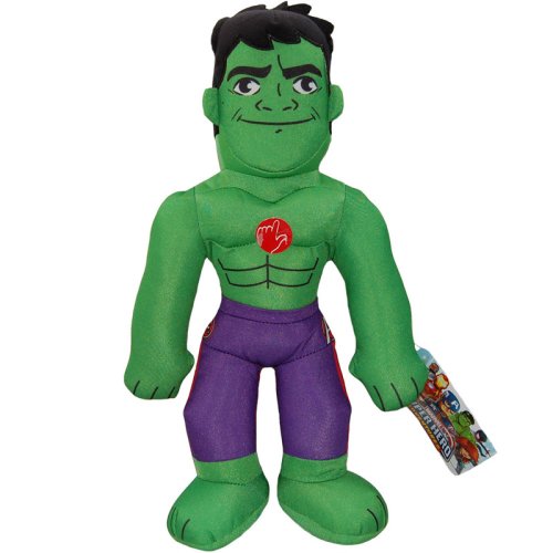 Play By Play Jucarie din material textil cu sunete hulk, marvel super hero, 38 cm