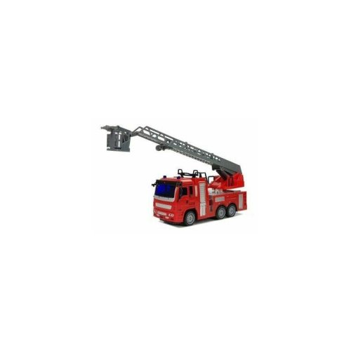 Leantoys - masinuta rc pompieri rosie de jucarie, cu telecomanda pentru copii, 1:30, 9085