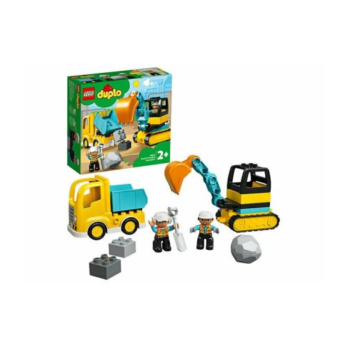 Lego - camion si excavator pe senile