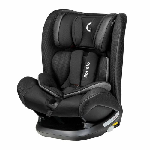 Lionelo - scaun auto oliver carbon spatar reglabil, protectie laterala, top tether, 9-36 kg, cu isofix, negru