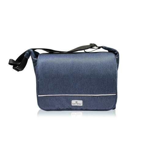 Lorelli - geanta pentru carucior alba classic, compartimentata, albastru