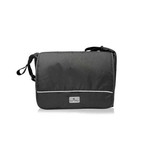 Lorelli - geanta pentru carucior alba classic, compartimentata, negru