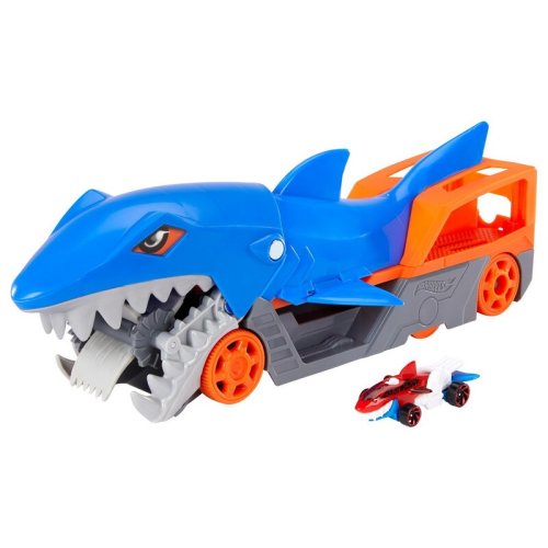 Mattel - hot wheels transportator rechin cu masinuta inclusa
