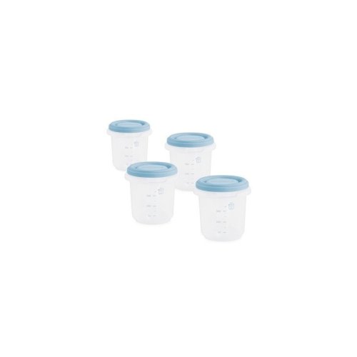 Miniland baby - set 4 recipiente 0.25l, albastru