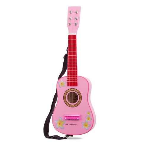 New classic toys - chitara cu flori, roz