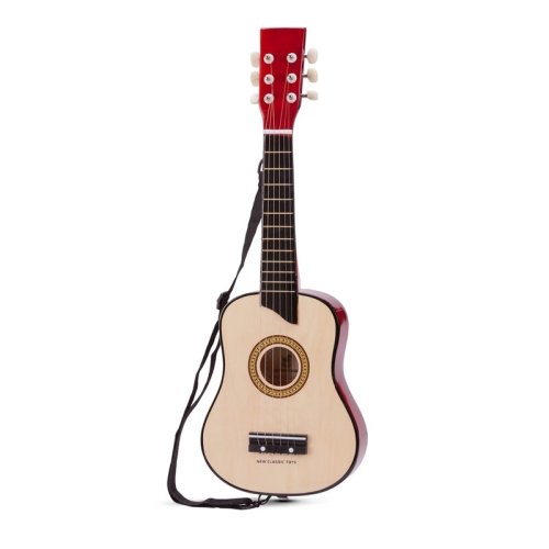 New classic toys - chitara luxe din lemn natur