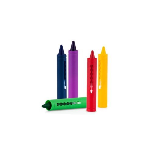 Nuby - set 5 creioane colorate pentru baie, 36+