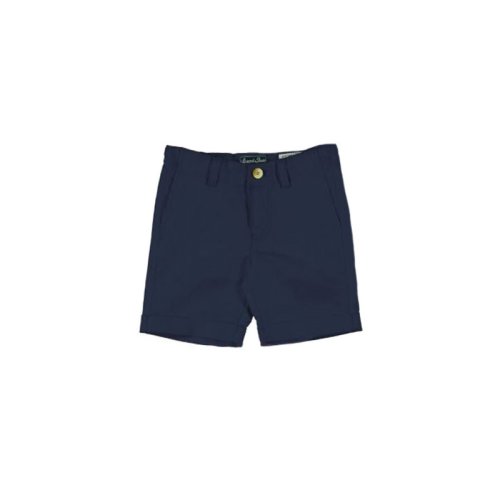 Pantaloni scurti bleumarin din in (3203), 2 ani / 92 cm