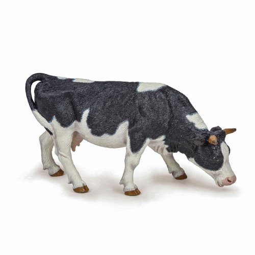 Papo - figurina vaca alb cu negru