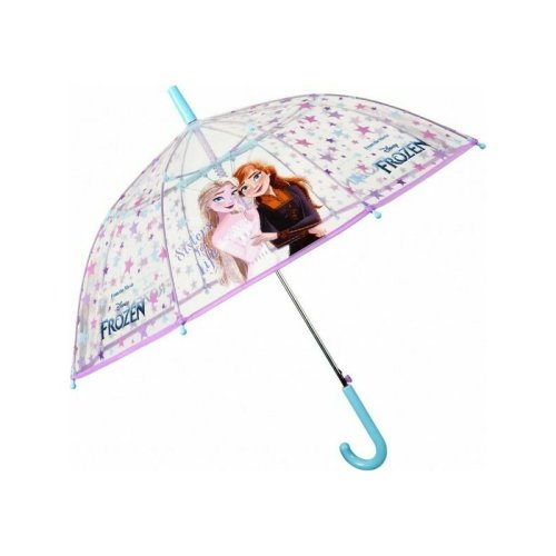 Perletti - umbrela frozen 2 automata rezistenta la vant transparenta 45 cm