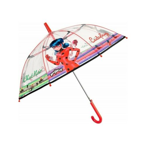 Perletti - umbrela lady bug automata rezistenta la vant transparenta 45 cm