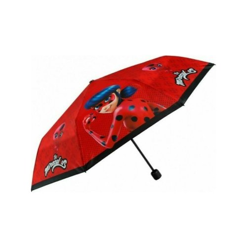 Perletti - umbrela ladybug rezistenta la vant plianta manuala mini pentru fete