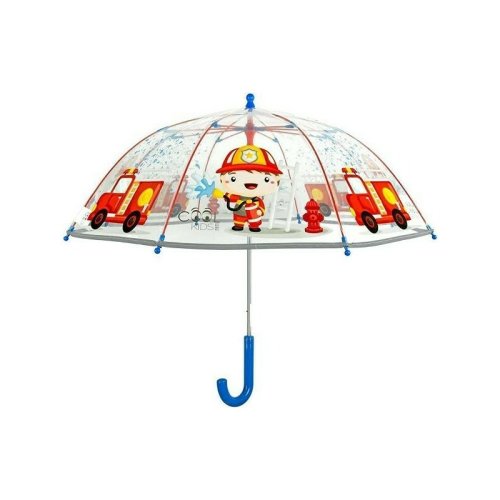 Perletti - umbrela pompier automata rezistenta la vant transparenta 42 cm