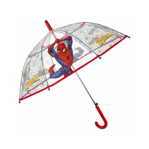 Perletti - umbrela spiderman automata rezistenta la vant transparenta 45 cm