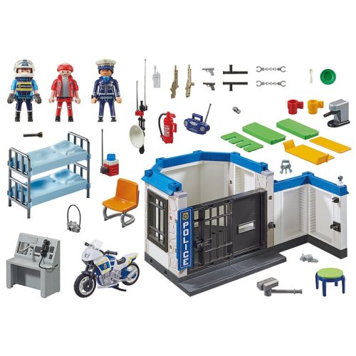 Playmobil - set de constructie evadare din inchisoare city action
