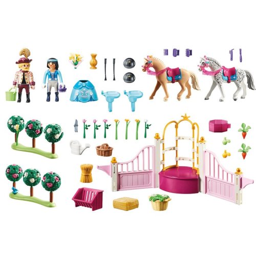 Playmobil - set de constructie lectii regale de calarie princess