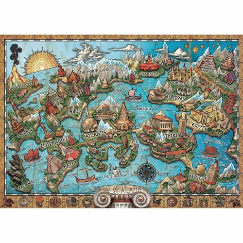 Ravensburger Puzzle atlantida, 1000 piese