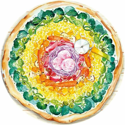 Ravensburger Puzzle cerc pizza, 500 piese