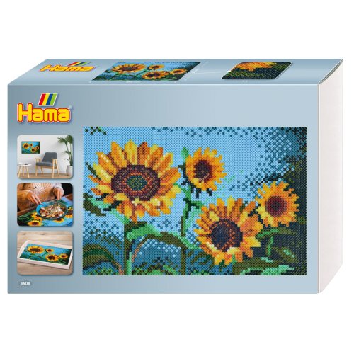 Malte Haaning Plastic A/s Set cu margele hama midi arta - floarea soarelui
