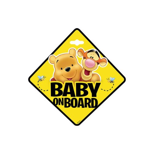 Seven - semn de avertizare baby on board winnie the pooh sv9625