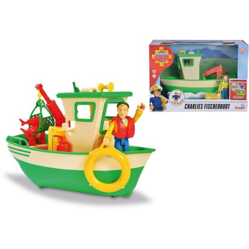 Simba - set de joaca barca de pescuit a lui charlie , pompierul sam, multicolor
