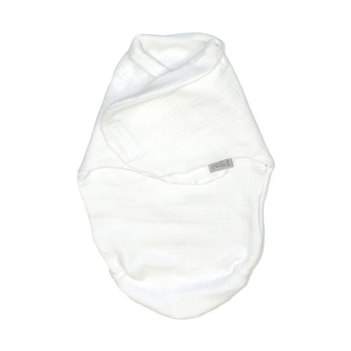 Sistem de infasare bumbac muslin, inchidere velcro, baby swaddle, puzzle alb, amy