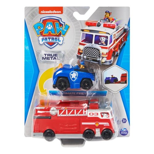 Spin master - patrula catelusilor camion de pompieri cu figurina metalica