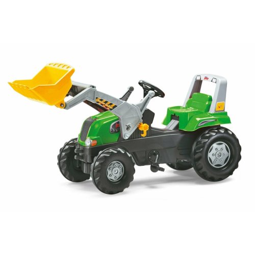Tractor cu pedale si cupa, rollyjunior rt, verde