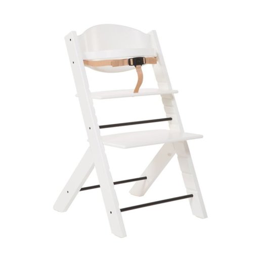 Treppy - scaun masa bebe din lemn reglabil alb