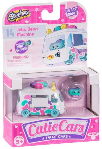 Cutie cars pachet cu 1 masinuta, jelly bean machine, seria 2