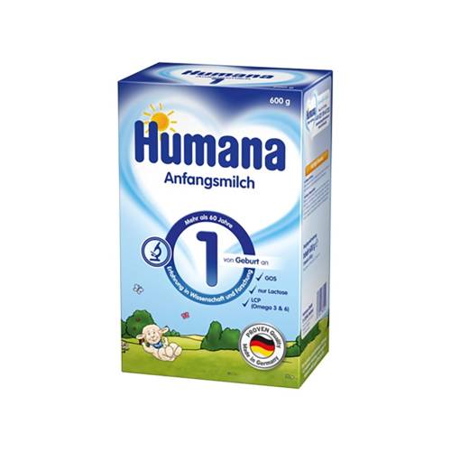 Lapte praf Humana 1, 600 g, 0 luni+