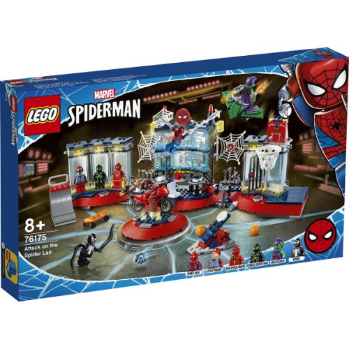 Lego® marvel super heroes - atac la adapostul paianjenului (76175)