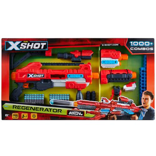 Pusca cu gloante x-shot excel clip blaster regenerator