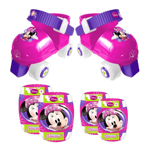 Disney Minnie Mouse Set de protectie si role cu 4 roti minnie mouse, marime 23-27