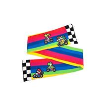 Nintendo Esarfa mario kart rainbow road knitted