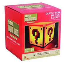 Nintendo Lampa super mario bros. question block light