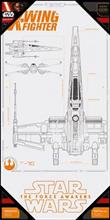 Sd Toys Poster star wars episode 7 x-wing blue print glass