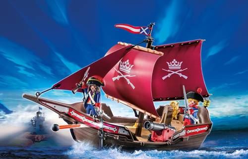 Playmobil Barca piratilor cu tun