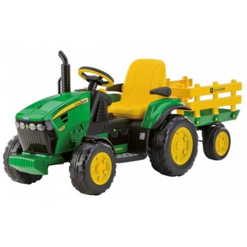 Peg Perego Tractor jd ground force w/trailer