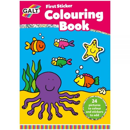 Galt First sticker colouring book - prima carte de colorat + abtibilduri