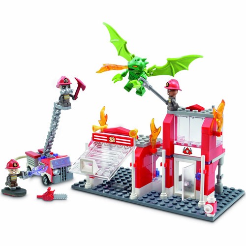 Hasbro Kre-o fire station dragon attack