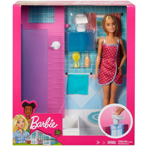 Mattel Set de joaca barbie cu mobila si accesorii de baie