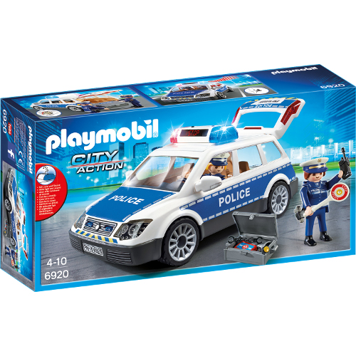 Set Playmobil city action police, masina de politie cu lumina si sunete