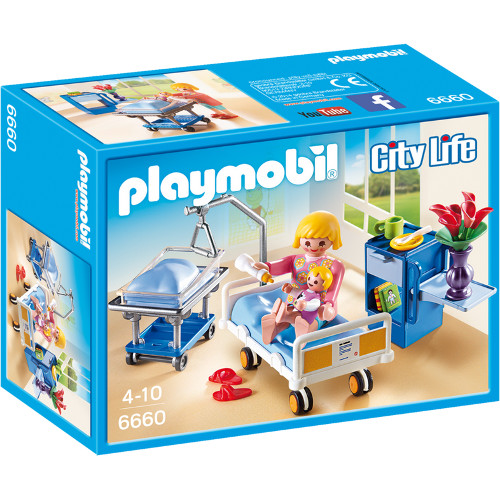 Set Playmobil city life kids clinic, camera de maternitate