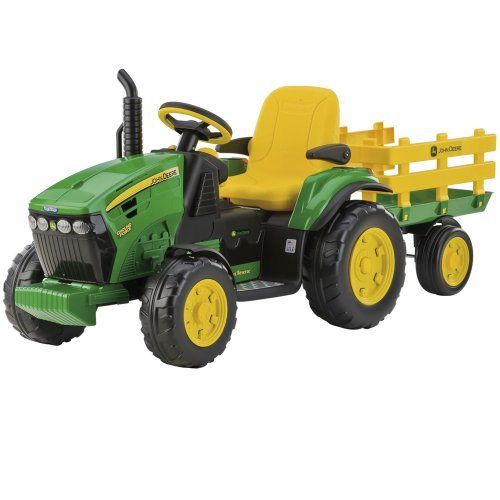 Peg Perego Tractor jd ground force cu remorca