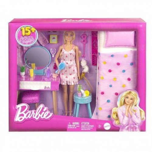 Barbie - I Can Be Barbie set papusa barbie si dormitorul lui barbie